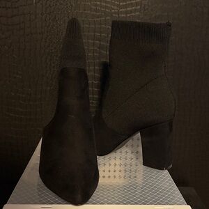 Fashion Nova Black Heeled Boots